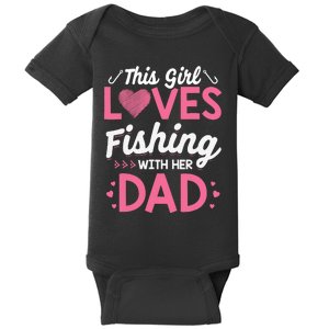 Daughter Fishing Dad Daughter Matching Fishing Baby Bodysuit