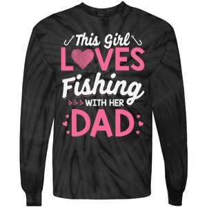 Daughter Fishing Dad Daughter Matching Fishing Tie-Dye Long Sleeve Shirt