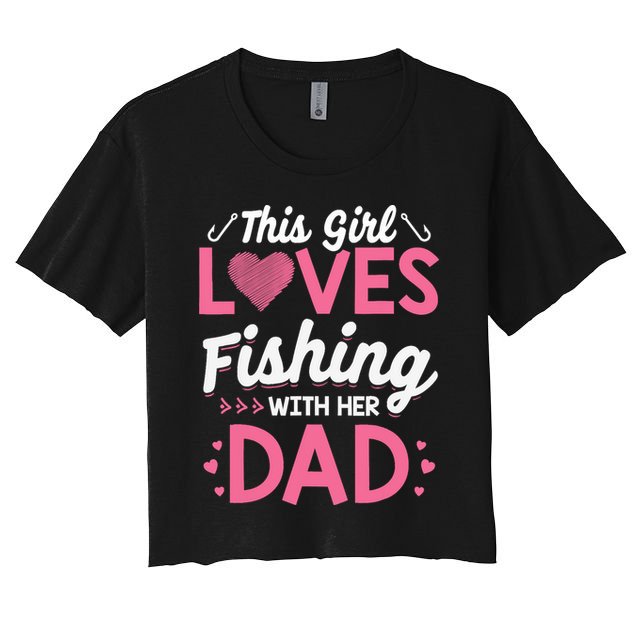 Daughter Fishing Dad Daughter Matching Fishing Crop Top