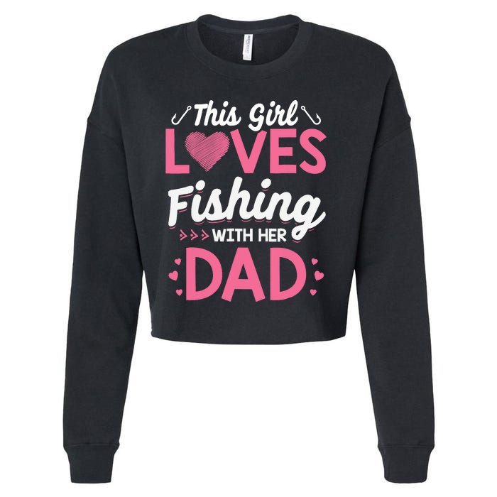 Daughter Fishing Dad Daughter Matching Fishing Cropped Pullover Crew