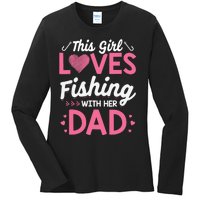 Daughter Fishing Dad Daughter Matching Fishing Ladies Long Sleeve Shirt