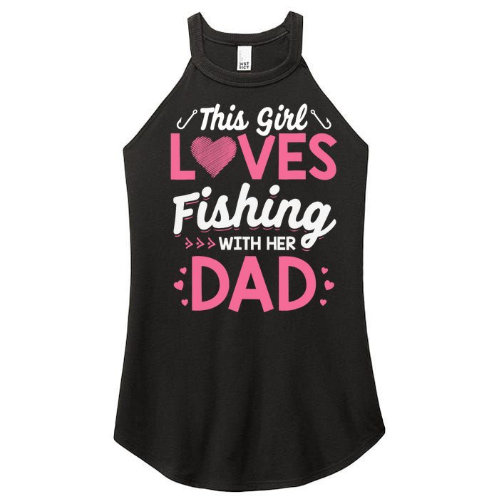 Daughter Fishing Dad Daughter Matching Fishing Women's Perfect Tri Rocker Tank