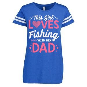 Daughter Fishing Dad Daughter Matching Fishing Enza Ladies Jersey Football T-Shirt