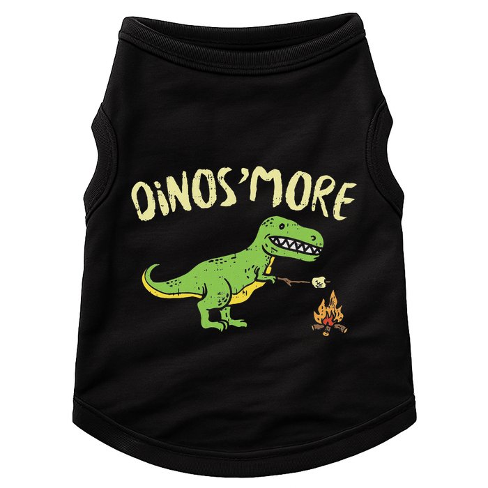 Dinosmore Funny Dino Smore Camping Dinosaur Camp Camper Doggie Tank