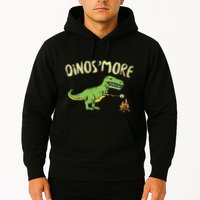 Dinosmore Funny Dino Smore Camping Dinosaur Camp Camper Hoodie