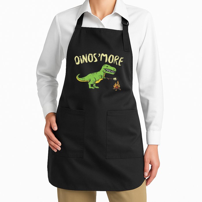 Dinosmore Funny Dino Smore Camping Dinosaur Camp Camper Apron