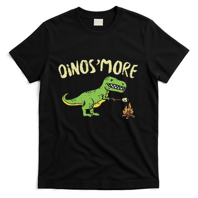 Dinosmore Funny Dino Smore Camping Dinosaur Camp Camper T-Shirt