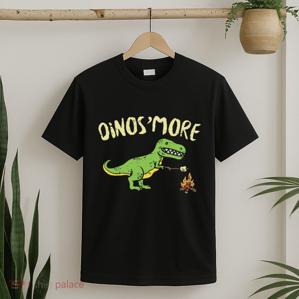 Dinosmore Funny Dino Smore Camping Dinosaur Camp Camper T-Shirt