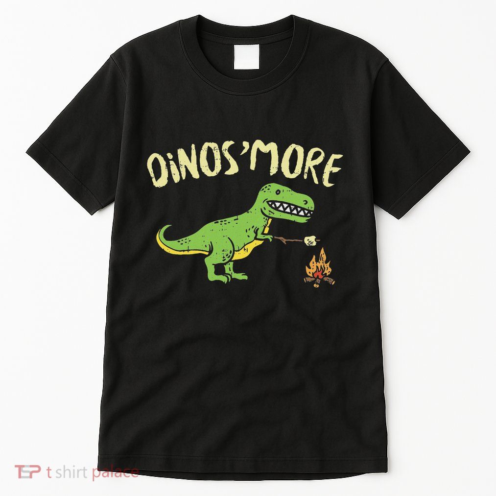 Dinosmore Funny Dino Smore Camping Dinosaur Camp Camper Tall T-Shirt