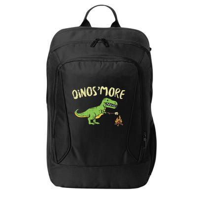 Dinosmore Funny Dino Smore Camping Dinosaur Camp Camper City Backpack