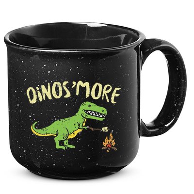 Dinosmore Funny Dino Smore Camping Dinosaur Camp Camper 15oz Campfire Ceramic Mug