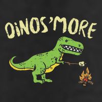 Dinosmore Funny Dino Smore Camping Dinosaur Camp Camper 25L Jumbo Tote