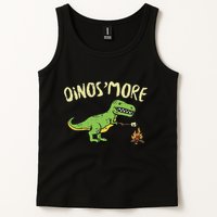 Dinosmore Funny Dino Smore Camping Dinosaur Camp Camper Tank Top