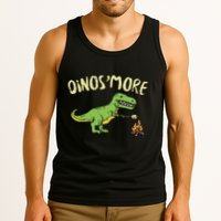 Dinosmore Funny Dino Smore Camping Dinosaur Camp Camper Tank Top