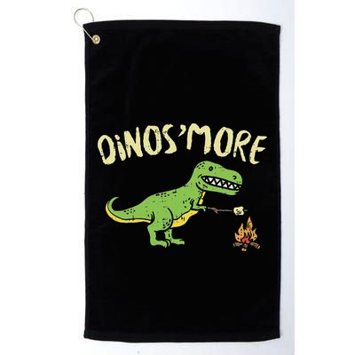 Dinosmore Funny Dino Smore Camping Dinosaur Camp Camper Golf Towel
