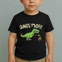 Dinosmore Funny Dino Smore Camping Dinosaur Camp Camper Toddler T-Shirt