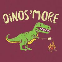 Dinosmore Funny Dino Smore Camping Dinosaur Camp Camper 16oz Travel Tumbler