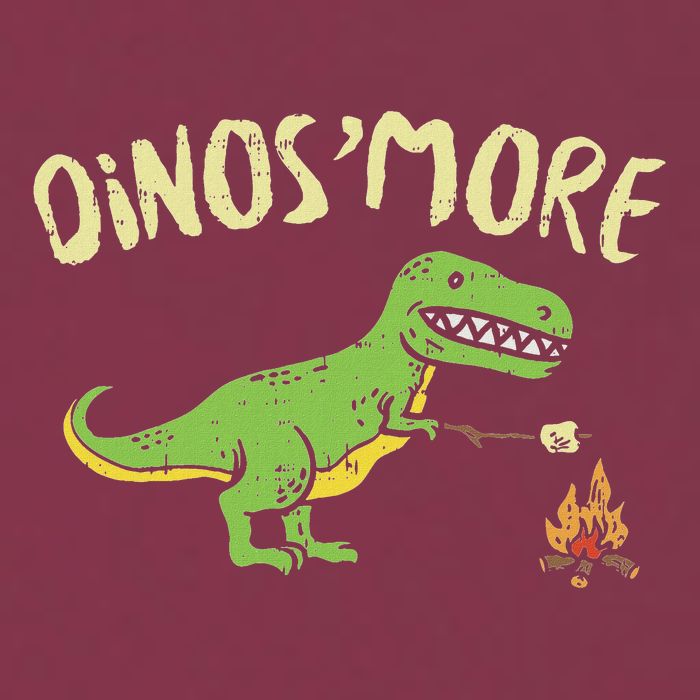 Dinosmore Funny Dino Smore Camping Dinosaur Camp Camper 16oz Travel Tumbler