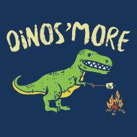 Dinosmore Funny Dino Smore Camping Dinosaur Camp Camper Infant Baby Jersey Bodysuit