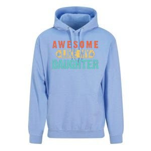 Daughter Fathers Day Awesome Like My Daughter For Dad Unisex Surf Hoodie