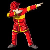 Dabbing Firefighter Dab Junior Firefighters Funny Fire Gift City Backpack