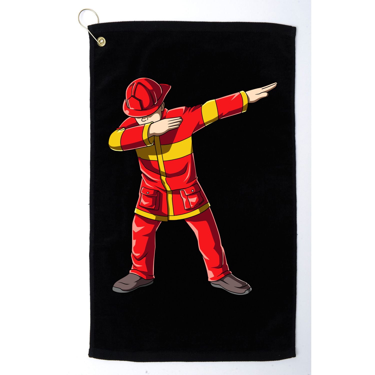 Dabbing Firefighter Dab Junior Firefighters Funny Fire Gift Golf Towel