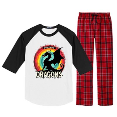 Dragons Fantasy Dragon Magical And Funny Dragon Lover Gifts Raglan Sleeve Pajama Set