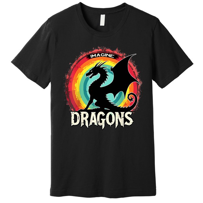 Dragons Fantasy Dragon Magical And Funny Dragon Lover Gifts Premium T-Shirt