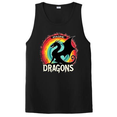 Dragons Fantasy Dragon Magical And Funny Dragon Lover Gifts PosiCharge Competitor Tank