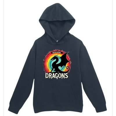 Dragons Fantasy Dragon Magical And Funny Dragon Lover Gifts Urban Pullover Hoodie