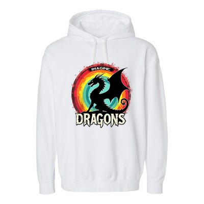 Dragons Fantasy Dragon Magical And Funny Dragon Lover Gifts Garment-Dyed Fleece Hoodie