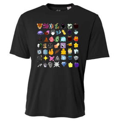 Devil Fruit Devils Fruit Of Blox Fruit Cooling Performance Crew T-Shirt