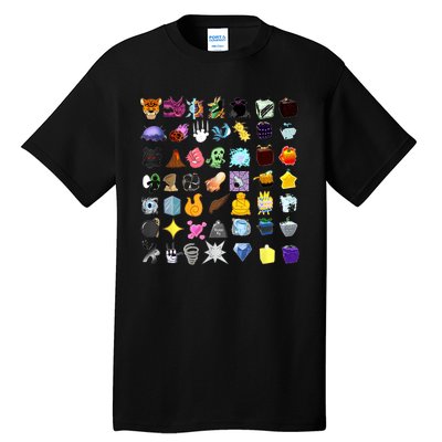 Devil Fruit Devils Fruit Of Blox Fruit Tall T-Shirt