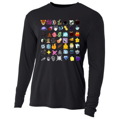 Devil Fruit Devils Fruit Of Blox Fruit Cooling Performance Long Sleeve Crew