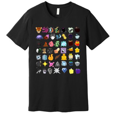 Devil Fruit Devils Fruit Of Blox Fruit Premium T-Shirt