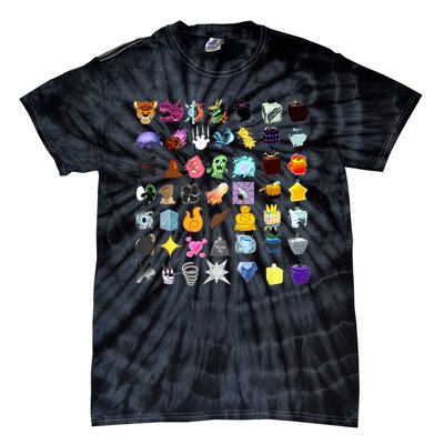 Devil Fruit Devils Fruit Of Blox Fruit Tie-Dye T-Shirt