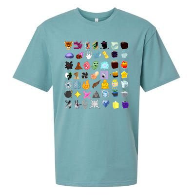 Devil Fruit Devils Fruit Of Blox Fruit Sueded Cloud Jersey T-Shirt