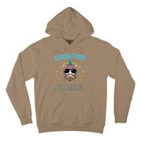 Dadacorn Fathers Day Funny Daddy Beard Graphic Dad Unicorn Hoodie