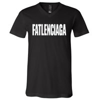 David Fatlenciaga V-Neck T-Shirt