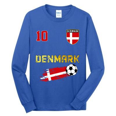 Denmark Flag Danish Pride Lovers Tall Long Sleeve T-Shirt