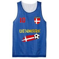 Denmark Flag Danish Pride Lovers Mesh Reversible Basketball Jersey Tank