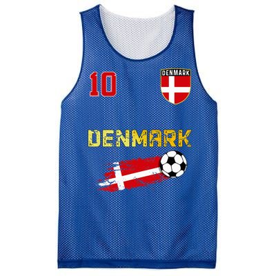 Denmark Flag Danish Pride Lovers Mesh Reversible Basketball Jersey Tank