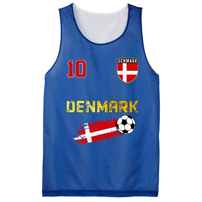 Denmark Flag Danish Pride Lovers Mesh Reversible Basketball Jersey Tank