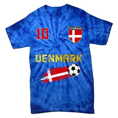 Denmark Flag Danish Pride Lovers Tie-Dye T-Shirt