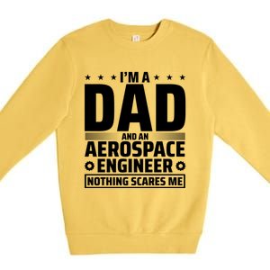 Dad Fathers Day Aeronautical Aerospace Engineering Great Gift Premium Crewneck Sweatshirt