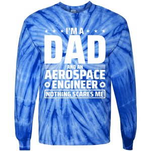 Dad Fathers Day Aeronautical Aerospace Engineering Great Gift Tie-Dye Long Sleeve Shirt