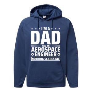 Dad Fathers Day Aeronautical Aerospace Engineering Great Gift Performance Fleece Hoodie