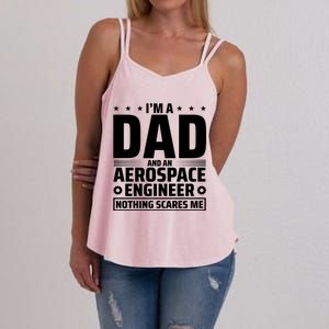 Dad Fathers Day Aeronautical Aerospace Engineering Great Gift Women's Strappy Tank