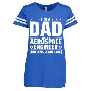 Dad Fathers Day Aeronautical Aerospace Engineering Great Gift Enza Ladies Jersey Football T-Shirt