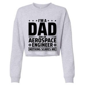 Dad Fathers Day Aeronautical Aerospace Engineering Great Gift Cropped Pullover Crew